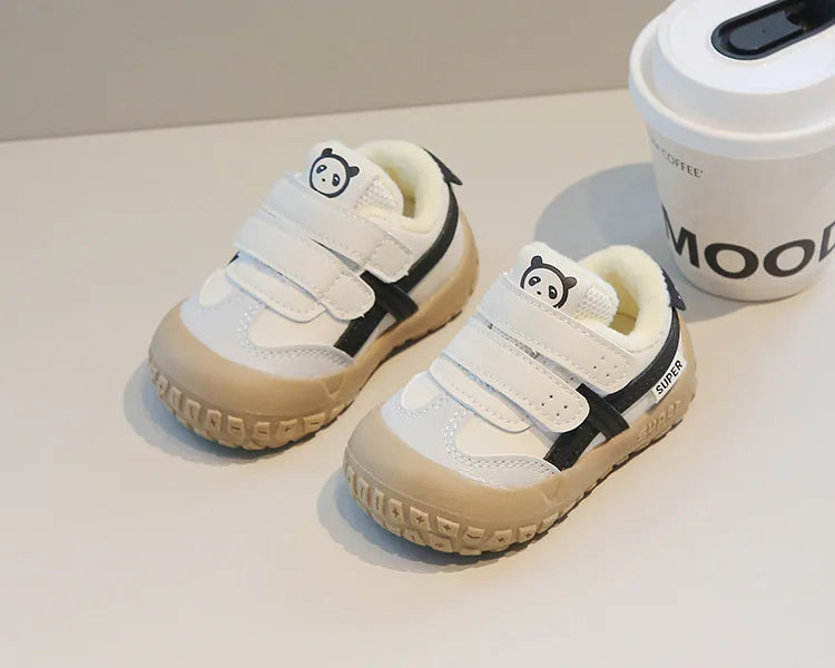 Baby Sneakers Warm Fur Inside Infant Shoes Autumn Winter Little Boys Girls Casual Shoes For Baby Pink, Yellow