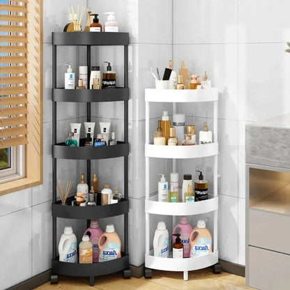 Tier Storage Shelf Rolling Cart Movable Bathroom Corner Triangle Shelfs Bathroom Corner Cabinet Shelf Rolling Storage Cart