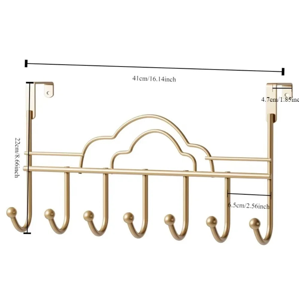 New No Punch Door Storage Hook Universal Household Home Storage Rack Multifunction Traceless Wall Hanger Hook