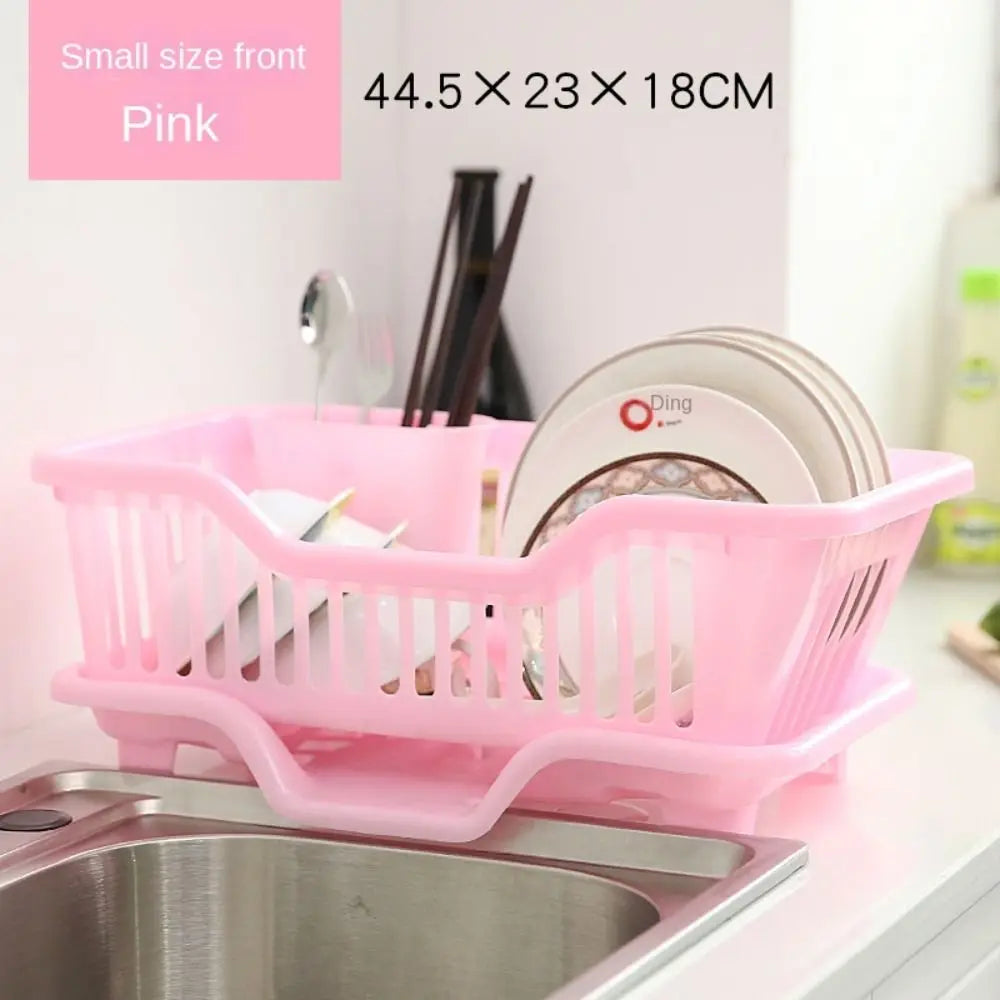 Dish Drying Kitchen Utensils Drainer Rack with Drain Board Countertop Dinnerware Plates Bowls Chopsticks Spoons Organizer (Available)