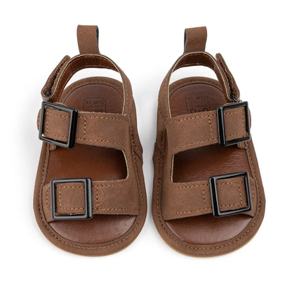 Casual Style Buckle Decoration Beach Baby Sandals Anti-slip Comfortable Soft-soled Baby First Walkers
