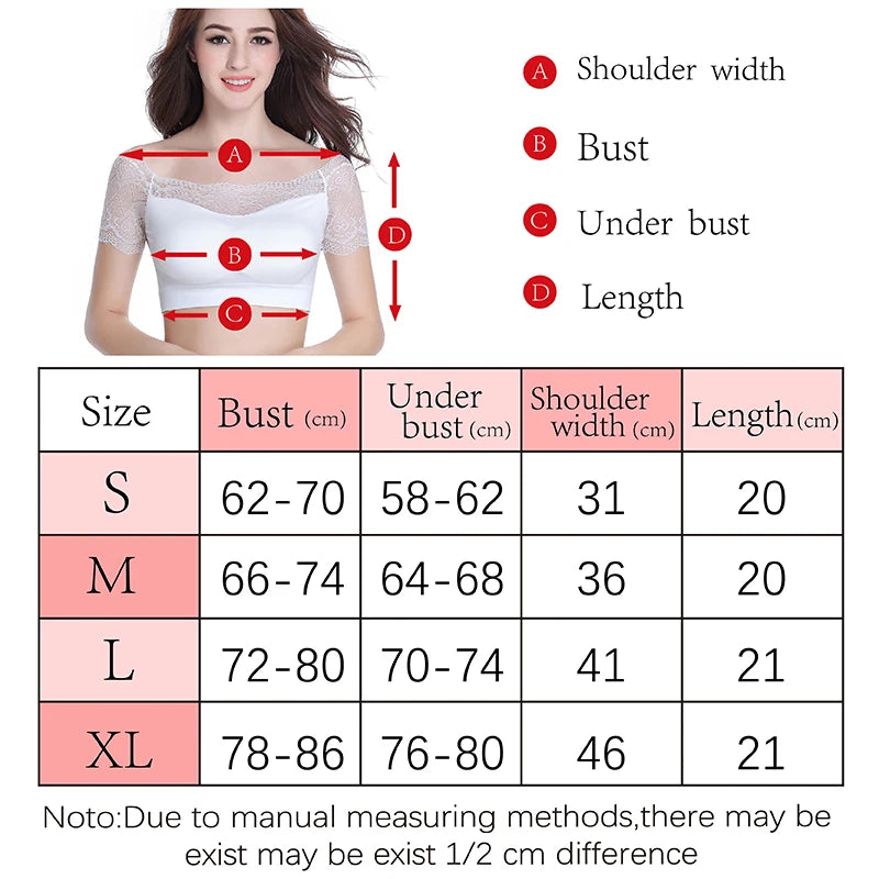 Women Lace Square Neck Short Sleeve Summer Soft Tank Top With Chest Pad Crop Top Femme Tank Fashion Party Tight Fitting Clothing