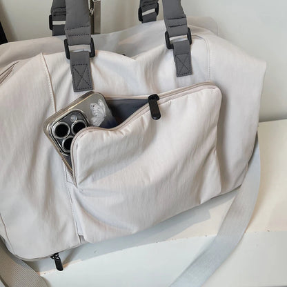 Women Travel Luggage Shoulder Bags Casual Outdoor Travel Short  TripTote Bag Portable Commuting Gym Fitness Sports Handbag