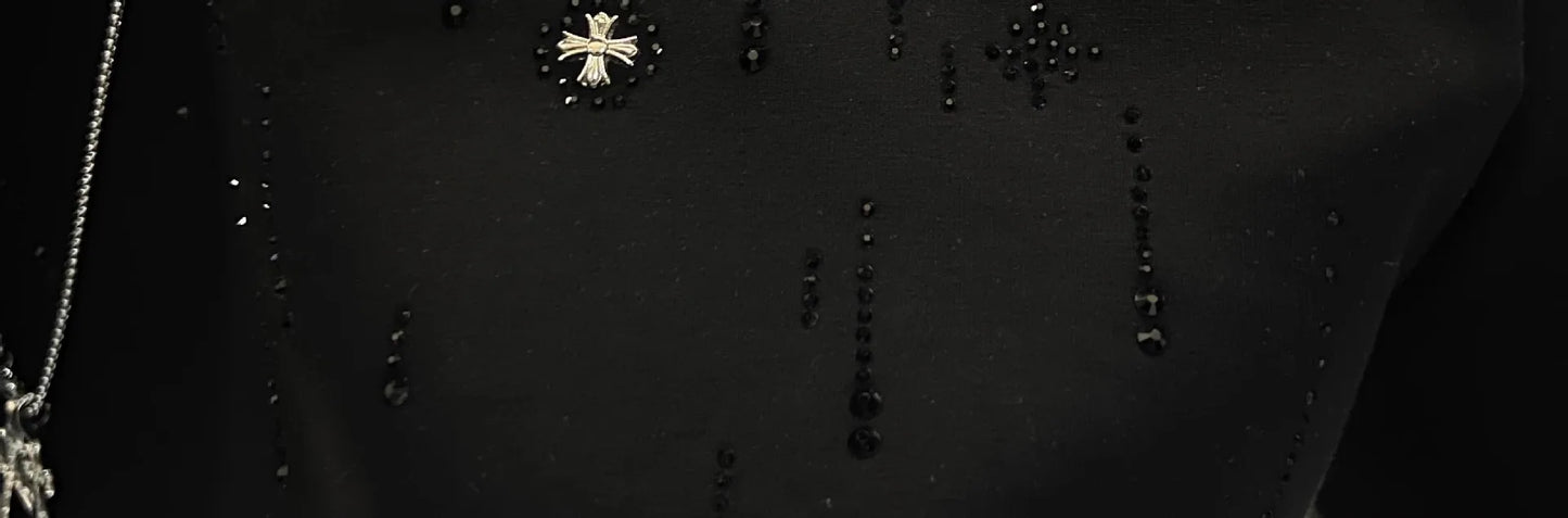 Spring New Heavy Work Light Luxury Custom Short Sleeve T-shirt Top Meteor Full Diamond T-shirt Round Neck Short Sleeve