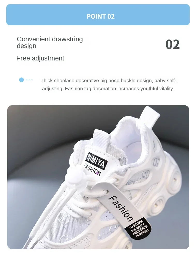 Child Fashion Sport Shoes Summer Luminous Fashion Breathable Kids Boys Net Shoes Girls LED Sneakers with Light Running Shoes
