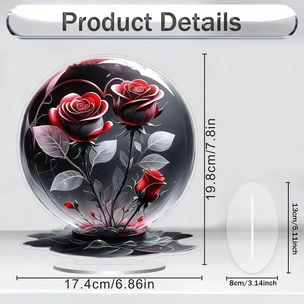 Acrylic Flower Decorations for Home Office Desk Enhance Visual Effects New Holiday Gift Ideas Artificial Blooming Plant Decor