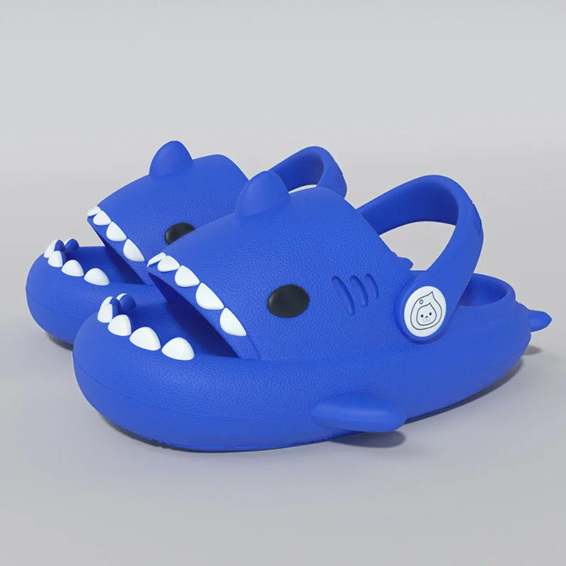 Gacimy Summer Cartoon Sandals For Children Fashion Shark Outdoor Boys And Girls Slippers Waterproof Non-slip Beach Baby Shoes