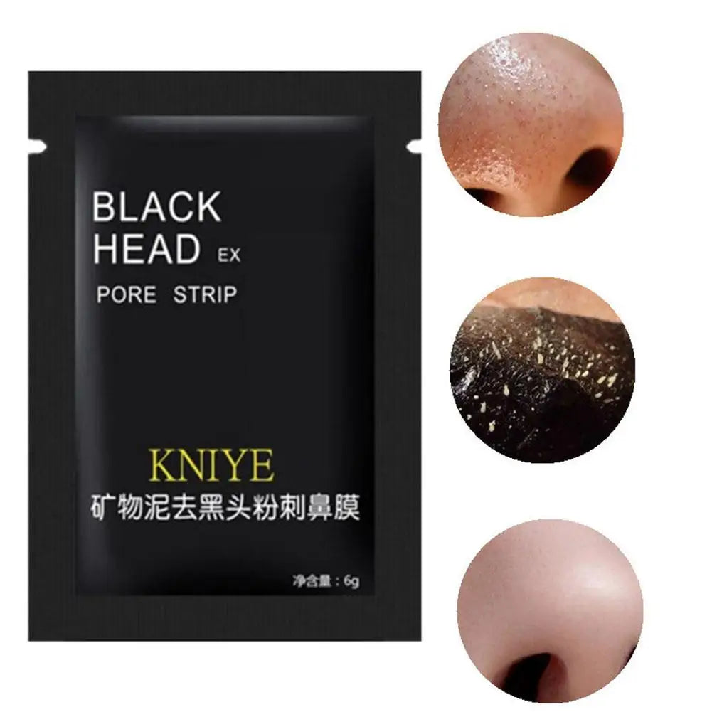 Deep Cleansing Black Mask Bamboo Charcoal Blackhead Remover Face Mask Skin Care  Peal-off Nose Mask Skin Care