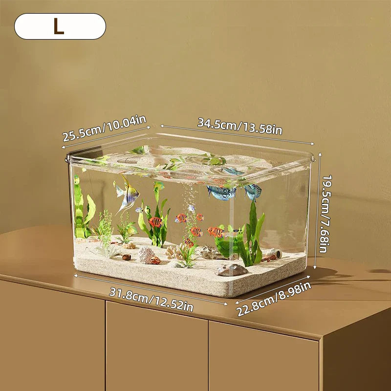 Desktop Fish Tank Bangladesh Transparent Aquarium - Small China Town