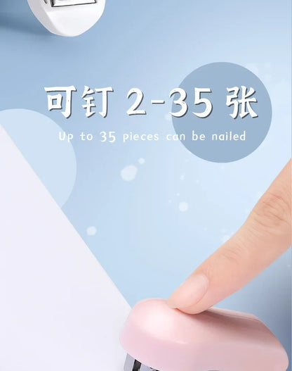 Mini Stapler Set with Staples Cute Rabbit Bear Paper Binder Stationery Office Binding Tools School Supplies