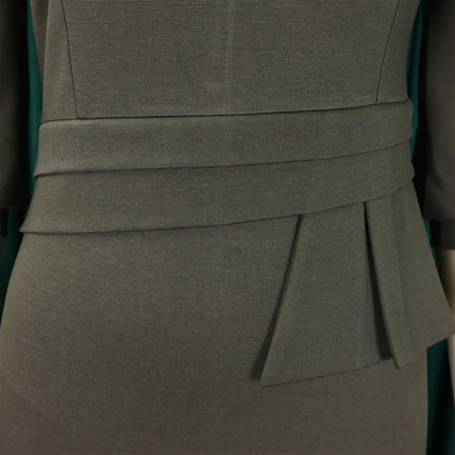 Elegant Office Dresses for Women O Neck Half Sleeve Sheath Package Hips Formal Business Work Wear Vestidos Mujer Dress Clothes
