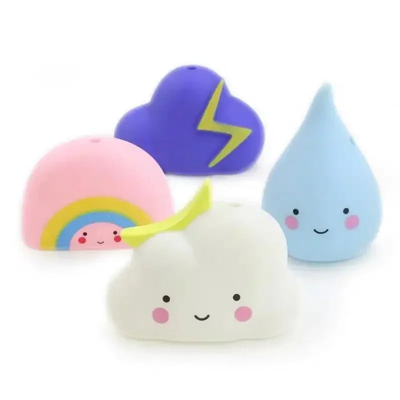 Baby Cloud Shower Bath Toy with spraying water feature for fun bath time and sensory play for babies and toddlers