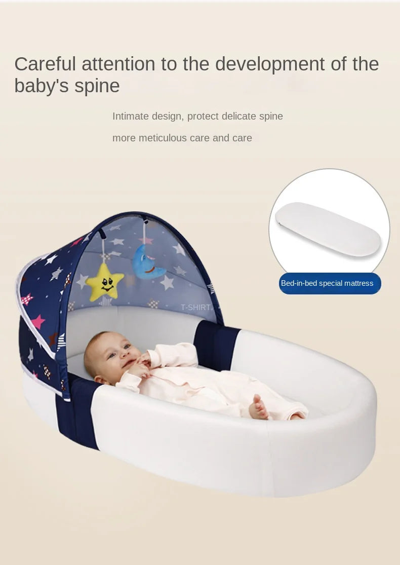 Lazychild Baby Bed In Bed Foldable Portable Newborn Sleeper Bionic Bb Bed Bed Anti Pressure Portable Cot Cunas Para El Bebe