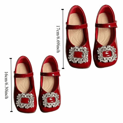 PU Children Leather Shoes Soft Soled Lightweight Shoes Mary Jane Shoe Slip-on Style Girl Princess Shoe Spring Season