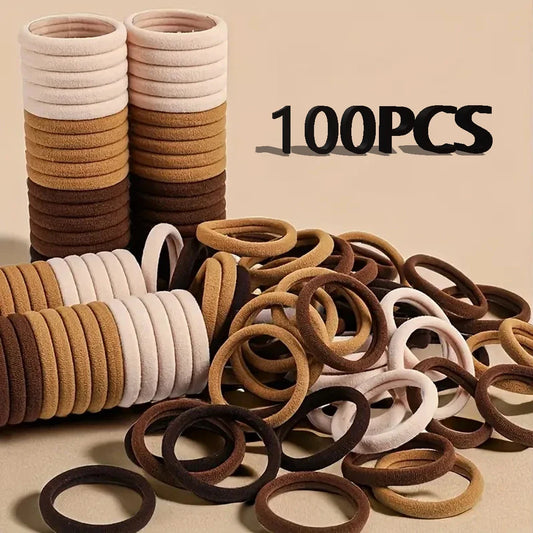 30-200pcs Hair Accessories for Women girl Basic Hair Bands Headband Hair Ropes Ties Ponytail Holder Simple and Fashionable Nylon