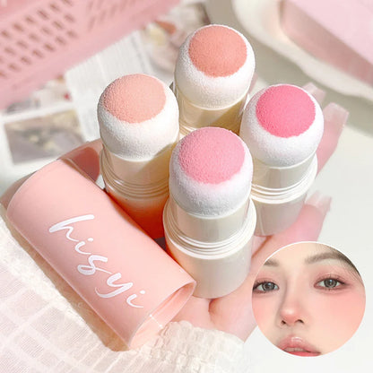 Soft Fog Blush Stick - Energetic and Bouncy, Korean Style, Brightening, Dual-Use for Lips and Cheeks