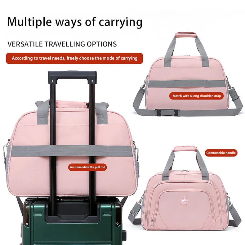 Large-Capacity Travel Bag, Short-Distance Business Trip Tote Bag, Wet and Dry Separation Fitness Bag, Lightweight Waterproof Luggage Bag, Unisex Sports Bag