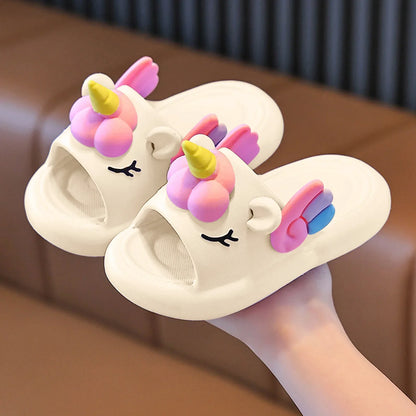 Children'S Slippers Cute Cartoon Baby Indoor Non Slip Thick Bottom Parent Child Slippers Kid Slippers