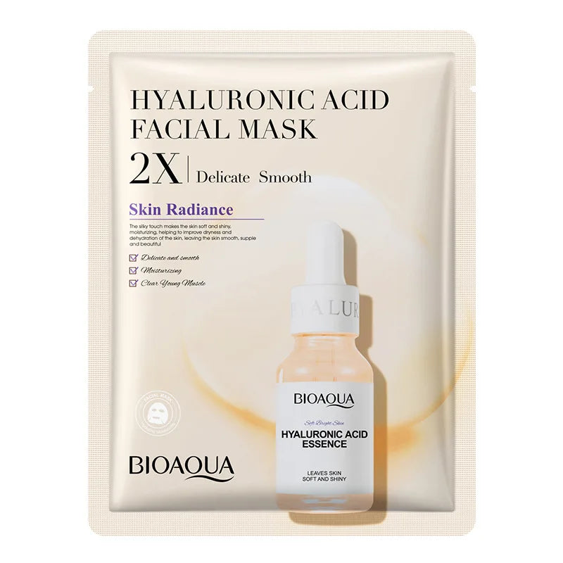 BIOAQUA Centella Collagen Face Mask Moisturizing Refreshing Sheet Masks Hyaluronic Acid Facial Mask Skin Care Products