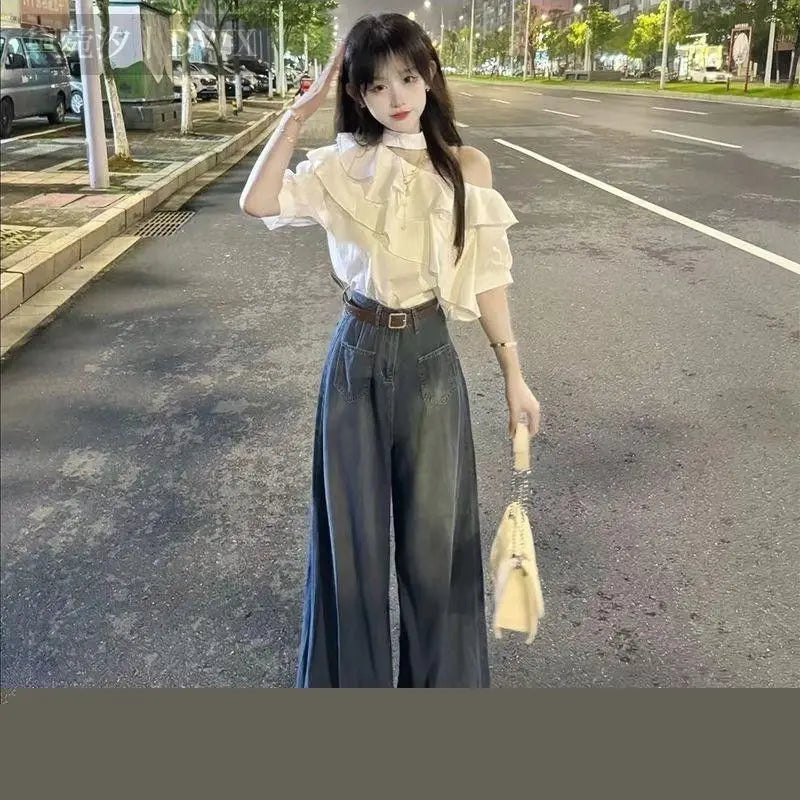 Short Sleeve Shirts Womens Sheer Ovesized Collared Buttondown Laides Slouchy Outfit Cross Wrap Workout Subcultural Cute Semi