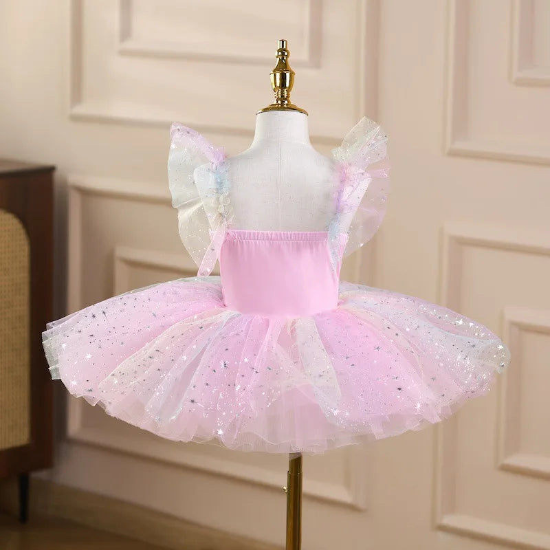 Summer Party Girls Dresses Kids Clothes Vestidos Princess Outfit Girl Dress Tutu Stage Ballet Leotards Dance Costumes Ballerine