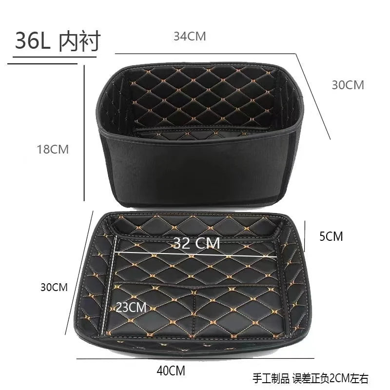 For 28L 36L 45L 55L 65L 80L 100L Aluminum Alloy Trunk Case Liner Luggage Box Inner Container Tail Case PU Leather Lining Bag