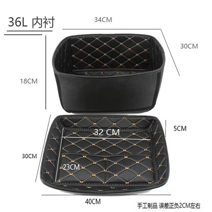 For 28L 36L 45L 55L 65L 80L 100L Aluminum Alloy Trunk Case Liner Luggage Box Inner Container Tail Case PU Leather Lining Bag