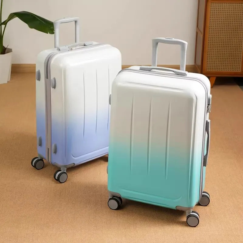 20/24 Inch Luggage Password Case Large Capacity Fashion Gradient Suitcase Universal Wheel