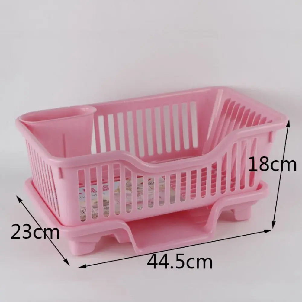 Dish Drying Kitchen Utensils Drainer Rack with Drain Board Countertop Dinnerware Plates Bowls Chopsticks Spoons Organizer (Available)