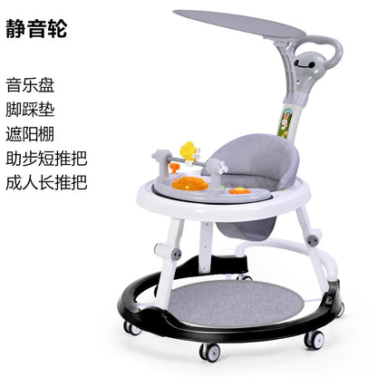 Baby Walker Anti-o-legs Multi-functional Anti-drop Anti-rollover Girl Baby Boy Walking Can Sit on Trolley U-shaped
