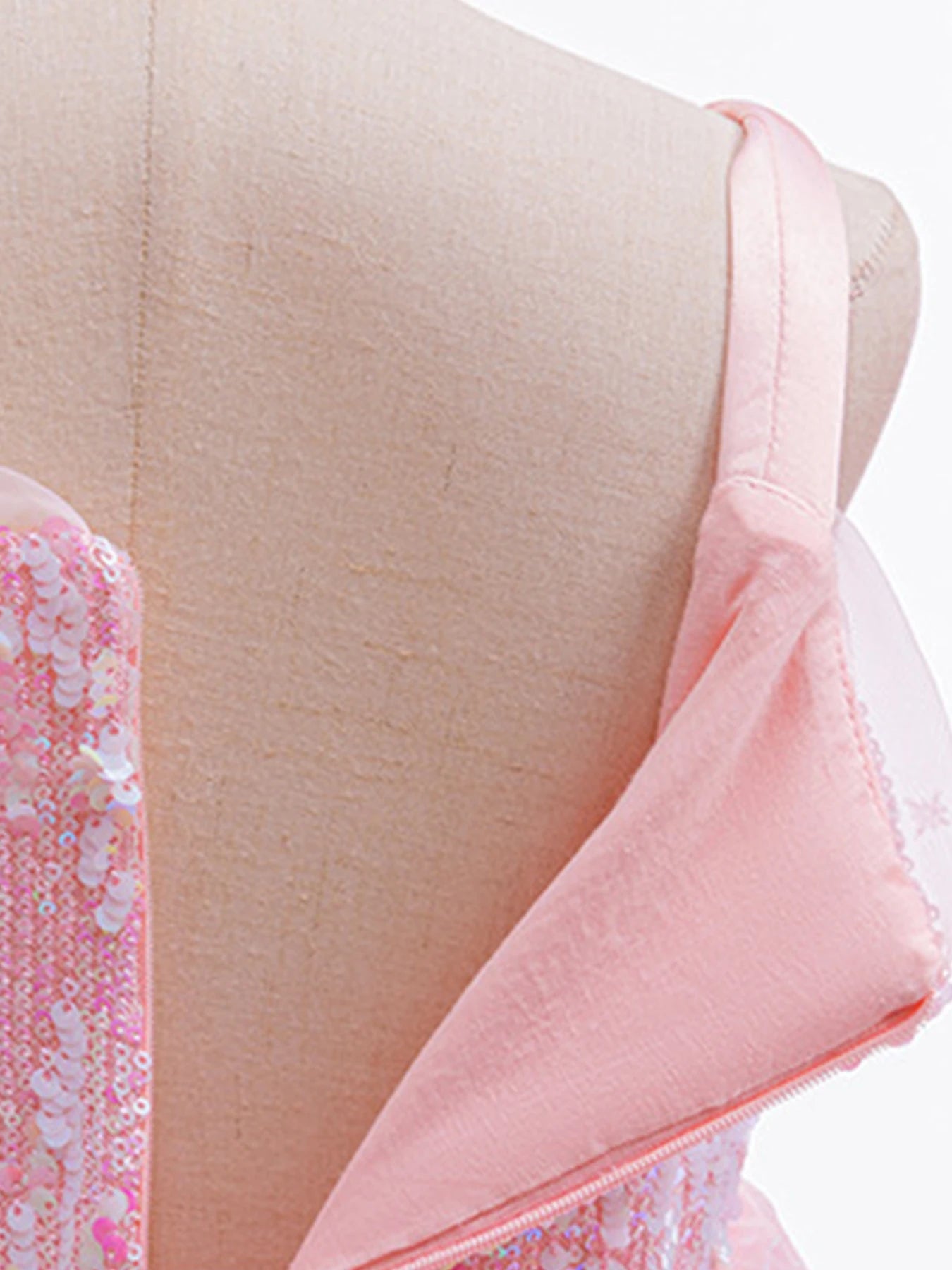 Festive Dress For Girl Fancy Pink Princess Dress Elegant Puffy Girls Wedding Bridesmaid Pageant Party Dress Birthday Ball Gown