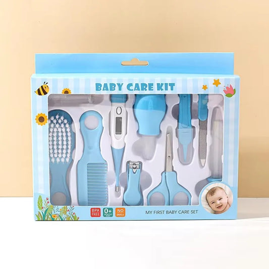 Newborn Grooming Set (Nail Clippers/Brush/Thermometer) for Infant