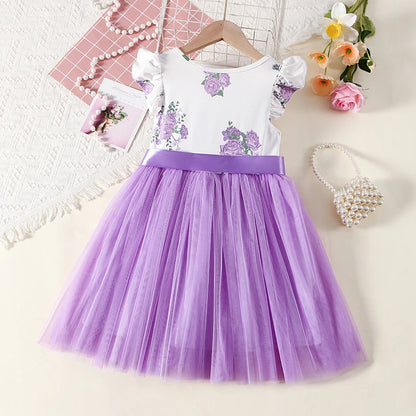 Girls' Casual Dress Princess Dress Gorgeous Dress Christmas Birthday Party Wedding Daily Casual Dress Age 3-8 Years Old