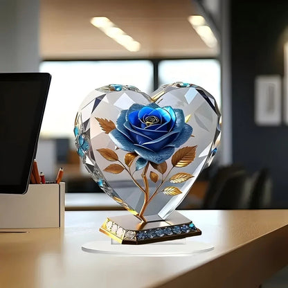 Acrylic Flower Decorations for Home Office Desk Enhance Visual Effects New Holiday Gift Ideas Artificial Blooming Plant Decor