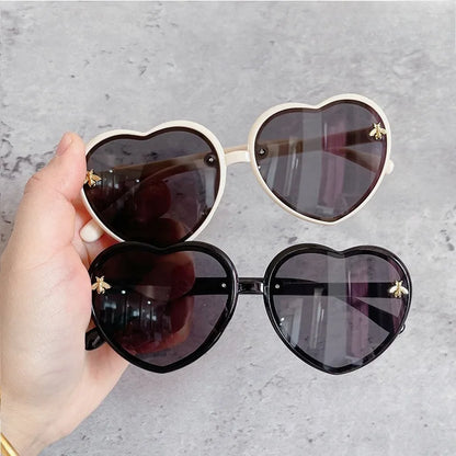 Children Sunglasses Heart-Shape Baby Gradient Sun Shade Cartoon Summer Girls Sunglasses Travel Beach Lovely Sunglasses