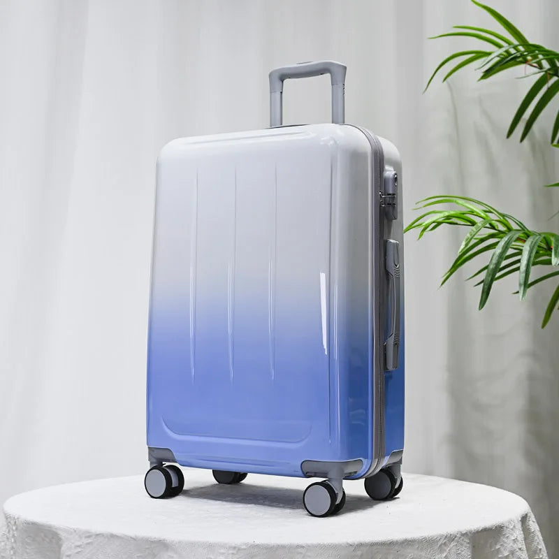 20/24 Inch Luggage Password Case Large Capacity Fashion Gradient Suitcase Universal Wheel
