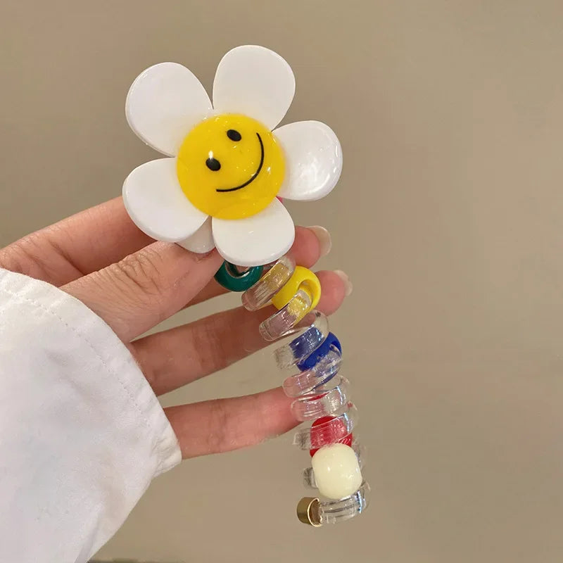 Spring Summer Sweet Hairstring Hair Sunflower Bubble Braid Braiding Artifact Tycho Candy Color Phone Line Hairband Для Волос