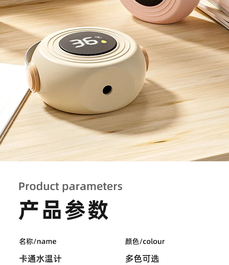 Baby Bath Thermometer Tub Temperature Monitor Hot Cold Water Resistant Temperature Warning Monitor Upgraded Sensor LED Display