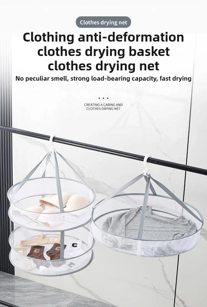 Clothes Drying Net, Socks Drying Artifact, Home Clothes Drying Basket, Sweater Drying Net Pocket, Cool Socks Drying Rack