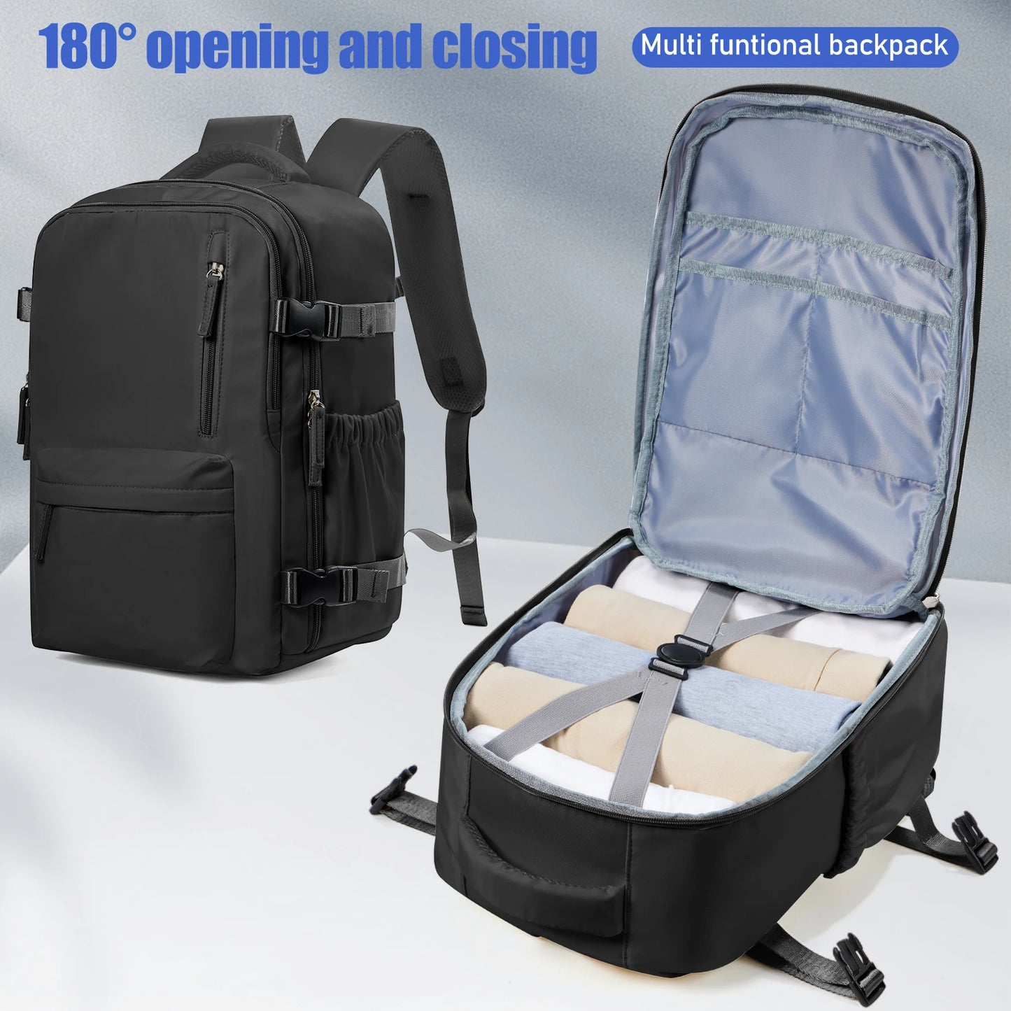 Men Women Hand Luggage Leisure Laptop Backpack mochila para viaje cabina, Airplane Cabin Bag zaino wizzair 40x30x20, Schoolbag