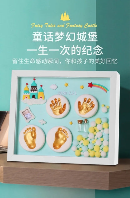 Baby Hand Print Footprint Imprint Kit Handprint Baby Mud and Footprints Souvenirs Baby Hand and Foot Mold Hundred Days Gift
