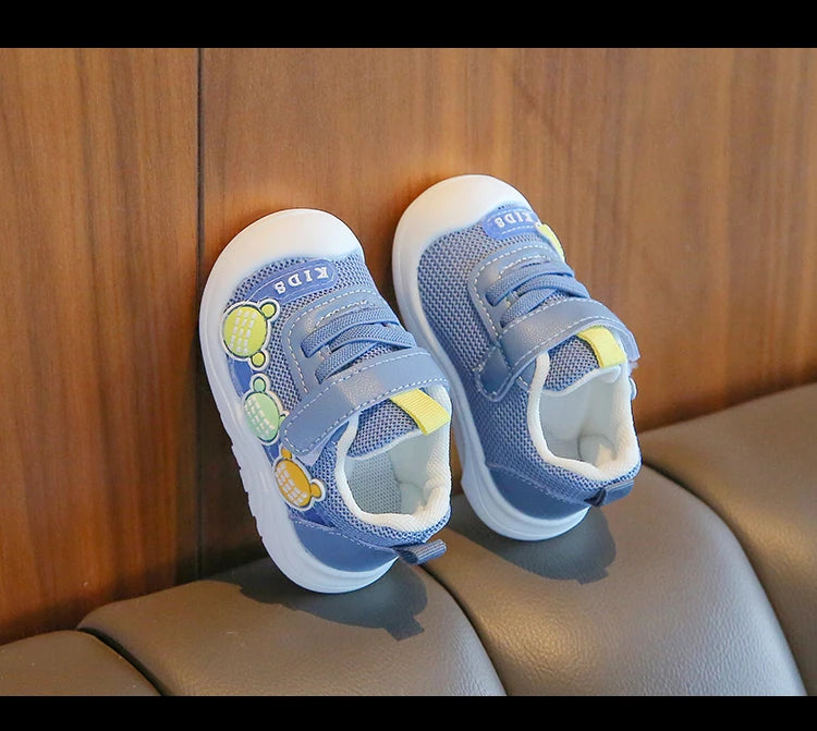 Baby Toddler Shoes Four Seasons Shoes 0 To 3 Years Old Baby Shoes Soft Bottom Non-slip Girls Boys Mesh Breathable Single Shoes