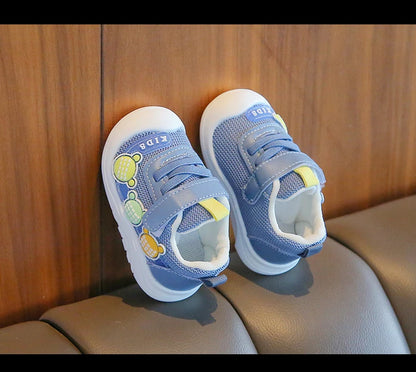Baby Toddler Shoes Four Seasons Shoes 0 To 3 Years Old Baby Shoes Soft Bottom Non-slip Girls Boys Mesh Breathable Single Shoes