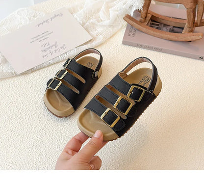 Girls Boys Summer New Fashion Korean Style Soft Bottom Anti-slippery Versatile Open-toe Beach Shoes
