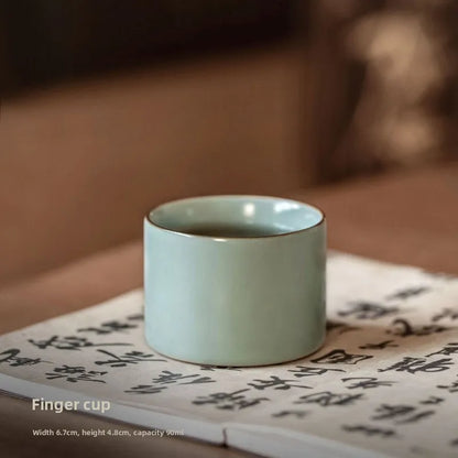 5 Famous Kilns Master Cup Tea Cup Set Kung Fu Tea Ware Tea Bowl Gift Box Home Ceramic Tea Tasting Cup Souvenir