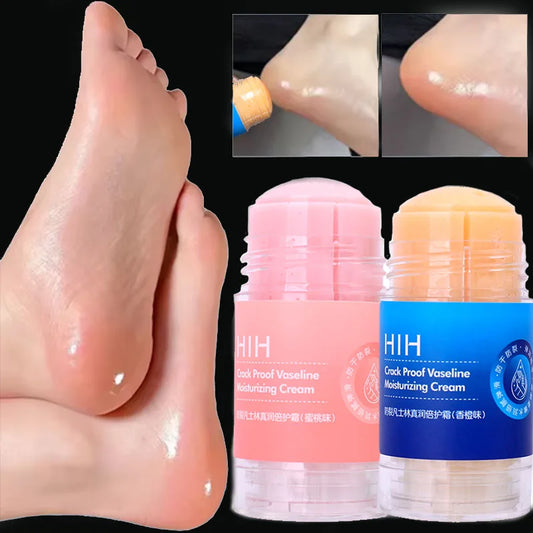 Anti Cracking Feet Cream Stick Double Protection Moisturizing Peach Orange Hand Foot Softening Dry Exfoliation Daily Foot Care