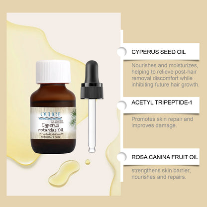 60ml Cyperus Rotundus Oil Body Hair Remover Oil For Armpit Legs Arms Hair Growth Inhibitor Skin Care Body Moisturizing Oil