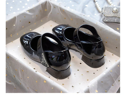 Designer Luxury Children's Elegant Party Leather Shoes Pageant Girls High Heels Wedding Bridesmaids Gala Formal Occasion Shoe