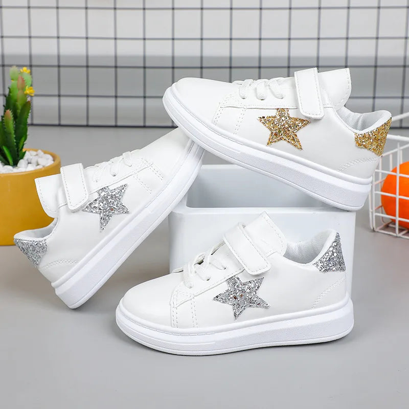2025 Spring and Autumn New Girls Board Shoes Sports Girls Children Foreign Air Breathable Casual Shoes