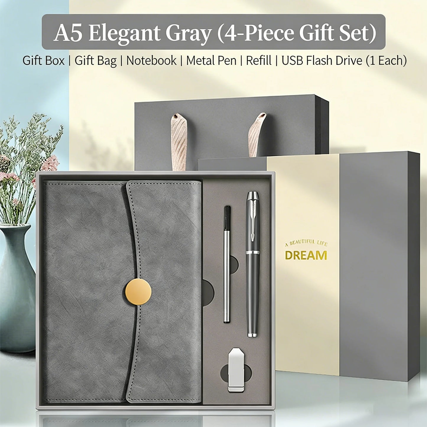 New Product Notebook Gift Box Set Custom Logo Souvenir Business High-end Notepad Gift Box Set Holiday Gift for Friends